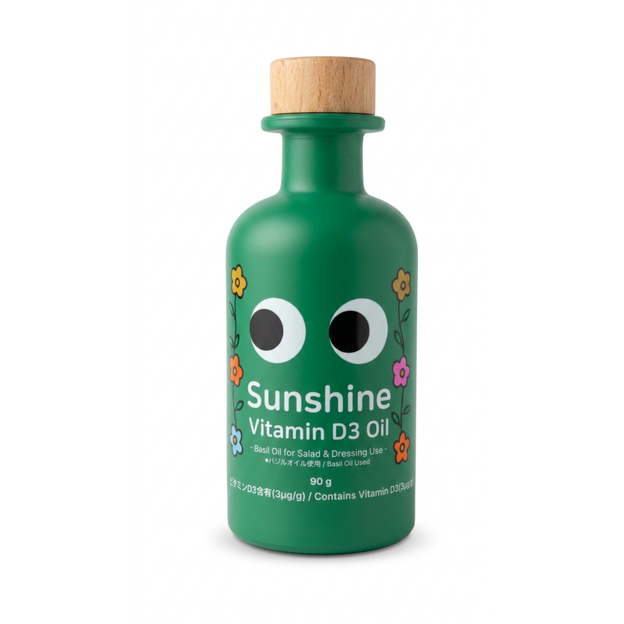 Sunshine Vitamin D3 Oil — Basil Oil for Salad & Dressing (90g)
